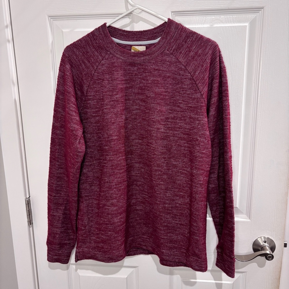 Tracksmith red sweater